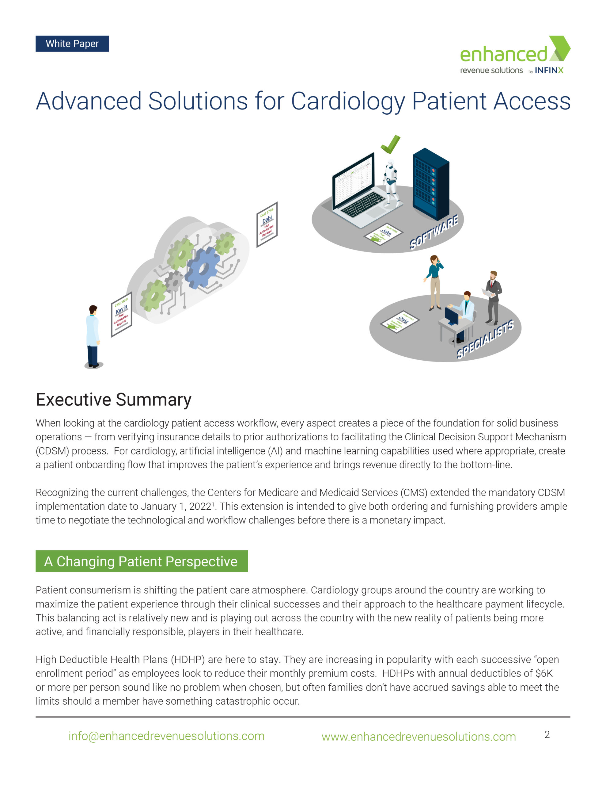 ERS by Infinx - White Paper-Advanced Solutions for Cardiology Patient Access - 2